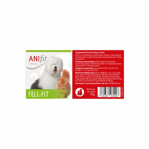 Hund Katze Nahrungsergänzungen Fell-Fit 70g 1 Stück -4- Anifit